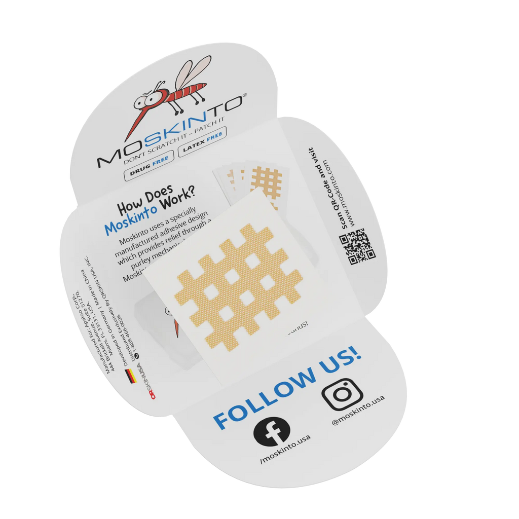 Dispenser Mix (100 units), 3ct The Original, Itch-Relief Patch, Moskinto USA