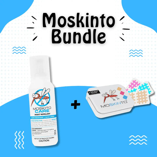 Moskito Care, 14hr Insect Repellent & Moskinto, The Original Itch-Relief Patch (42 Patch Family Box) Moskinto USA